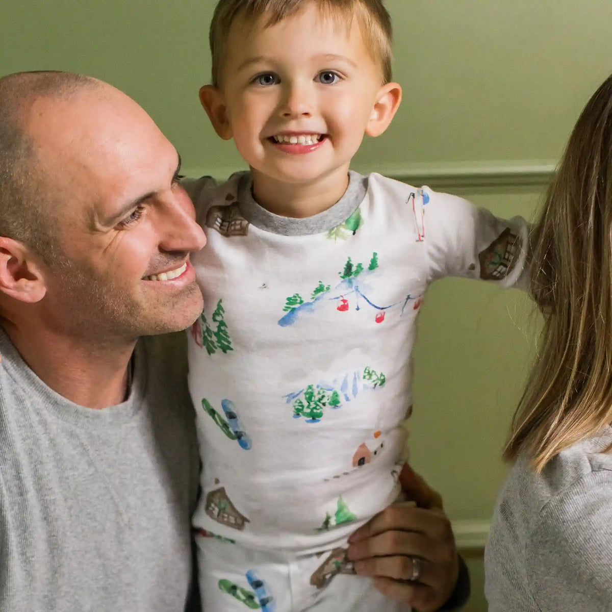 Ski Slopes Family Matching Organic Cotton Sleep & Play