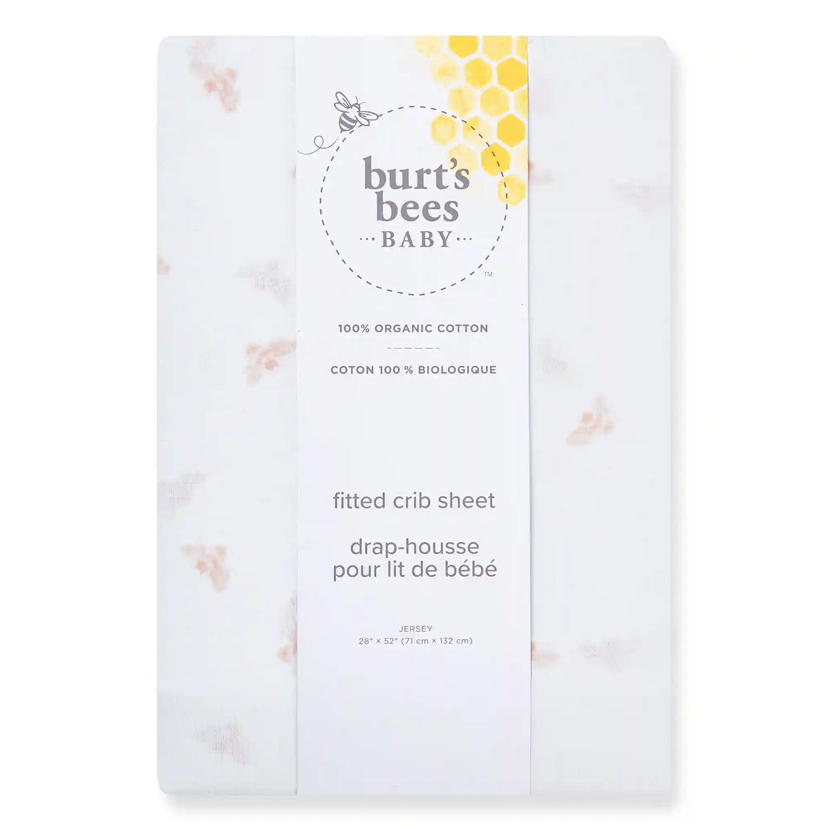 Golden Bee Organic Cotton BEESNUG® Fitted Crib Sheet - Ranunculus
