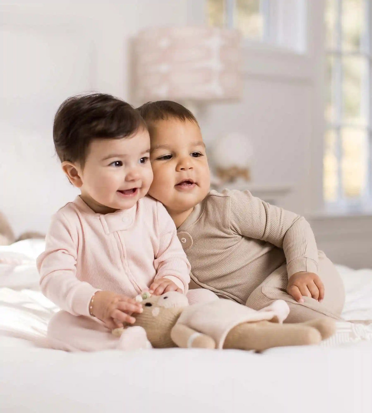 Solid Rib Organic Cotton Sleeper - Hummus
