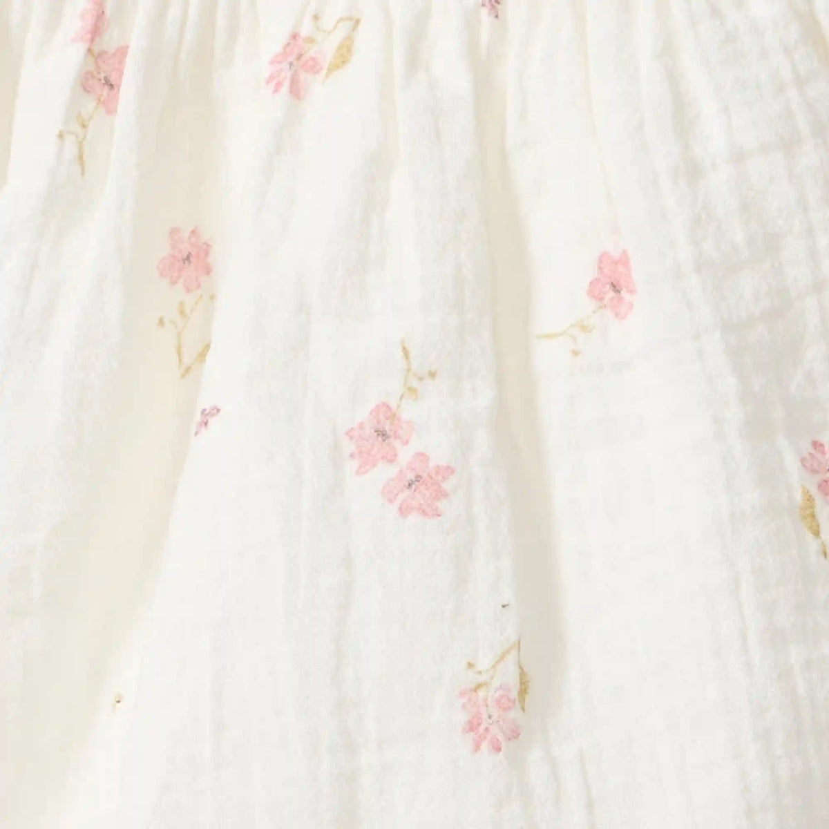 Floral Muslin Baby Girl Romper