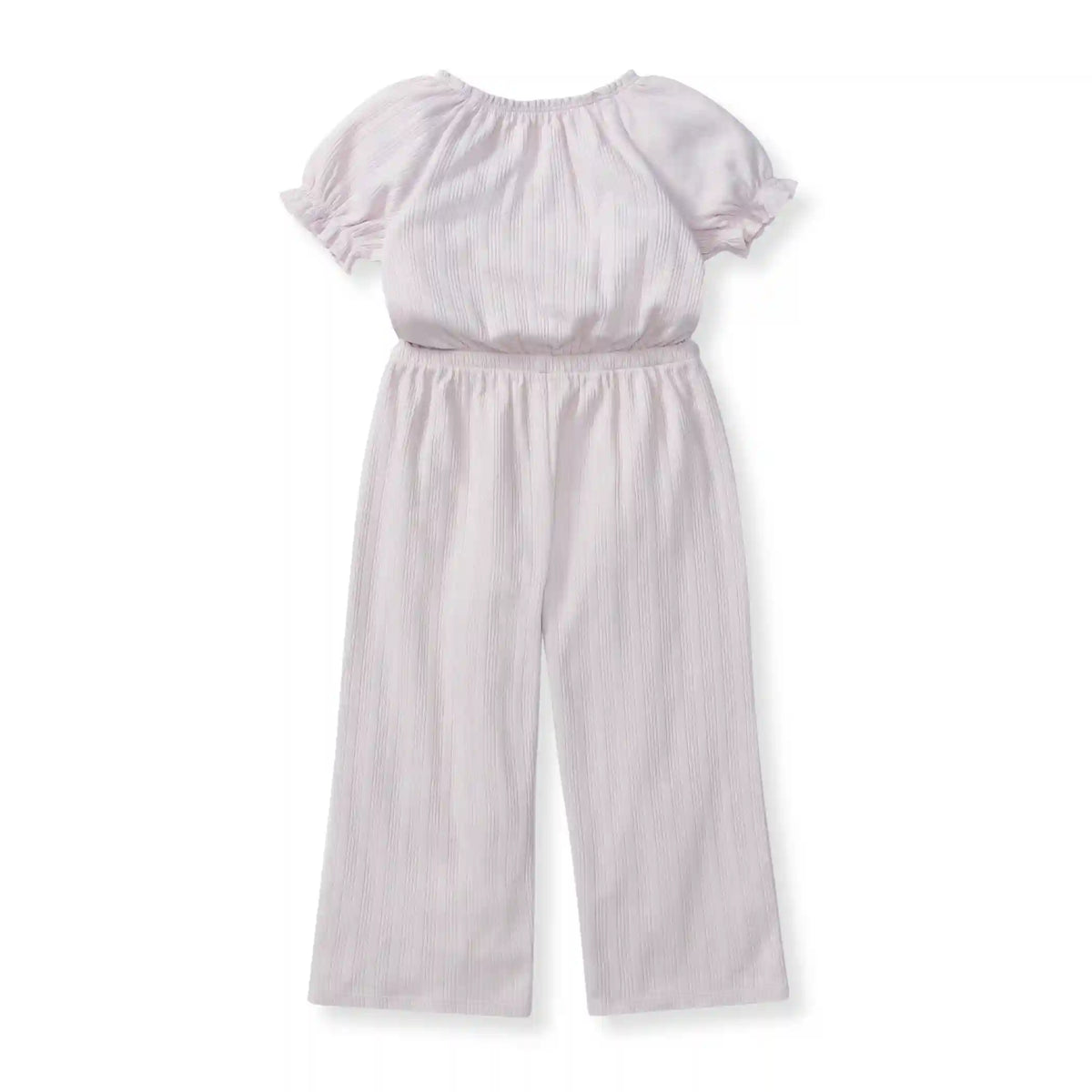 Pointelle Organic Girl Jumpsuit