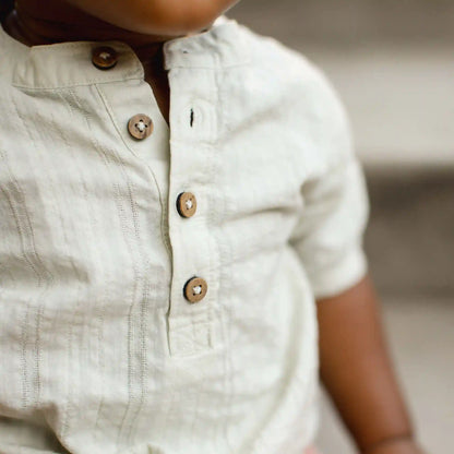 Seersucker Boy Shirt & Shorts Set