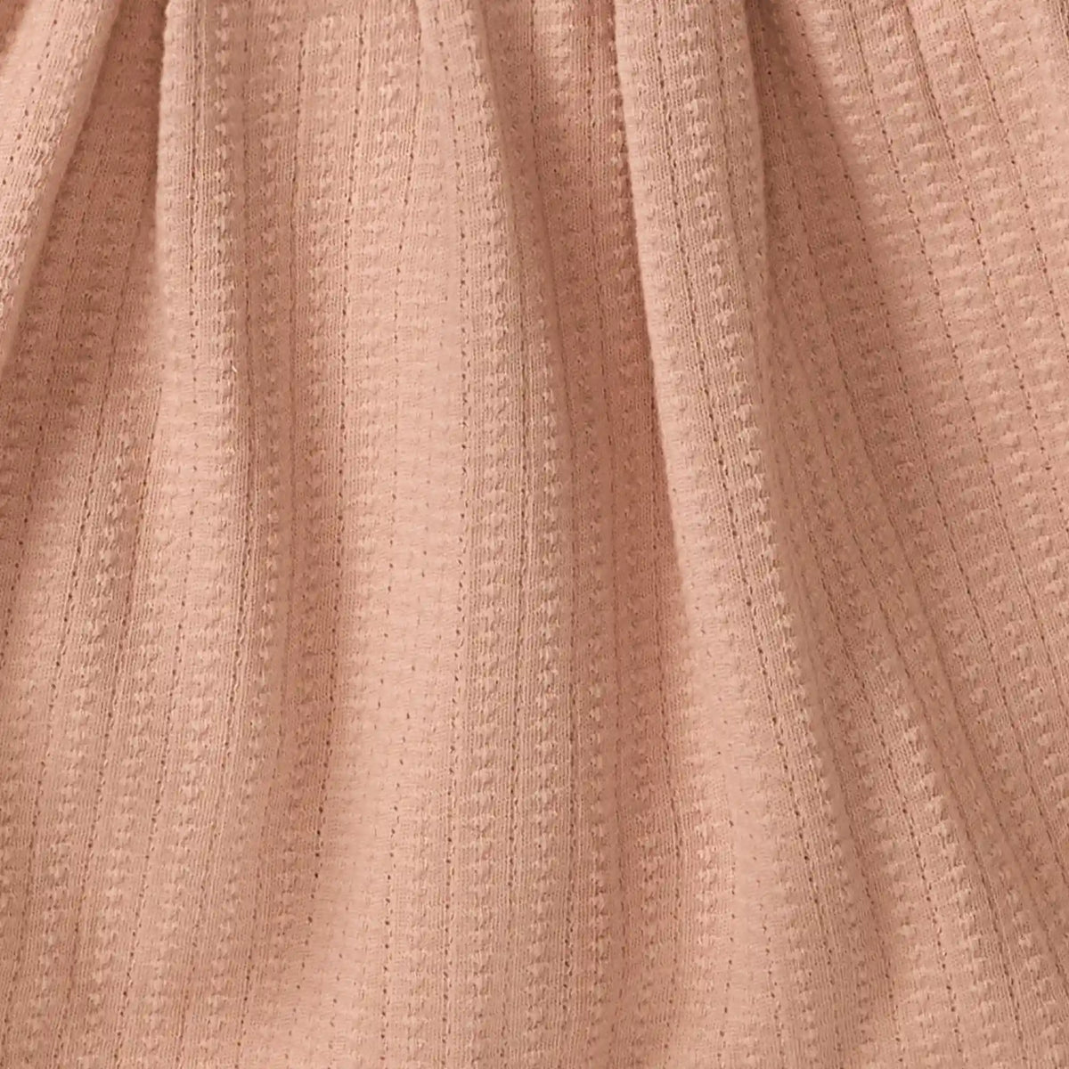 Dotted Rib Pink Dress & Shirt Set