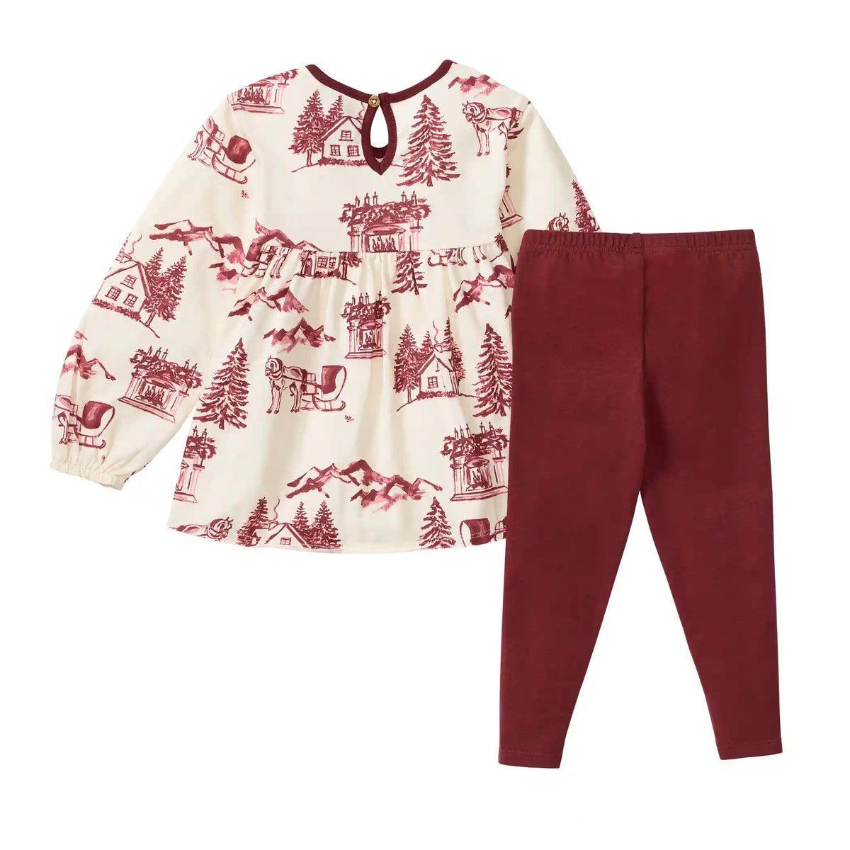 Vintage Christmas Tunic and Pants Set