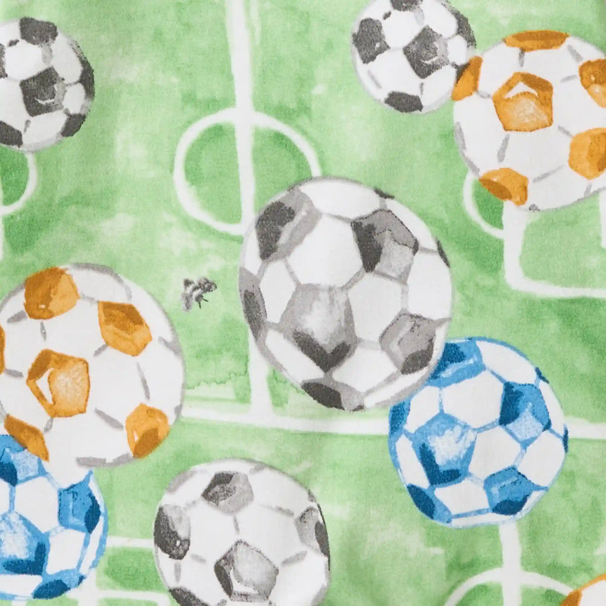 Soccer Field Organic Cotton Sleep & Play