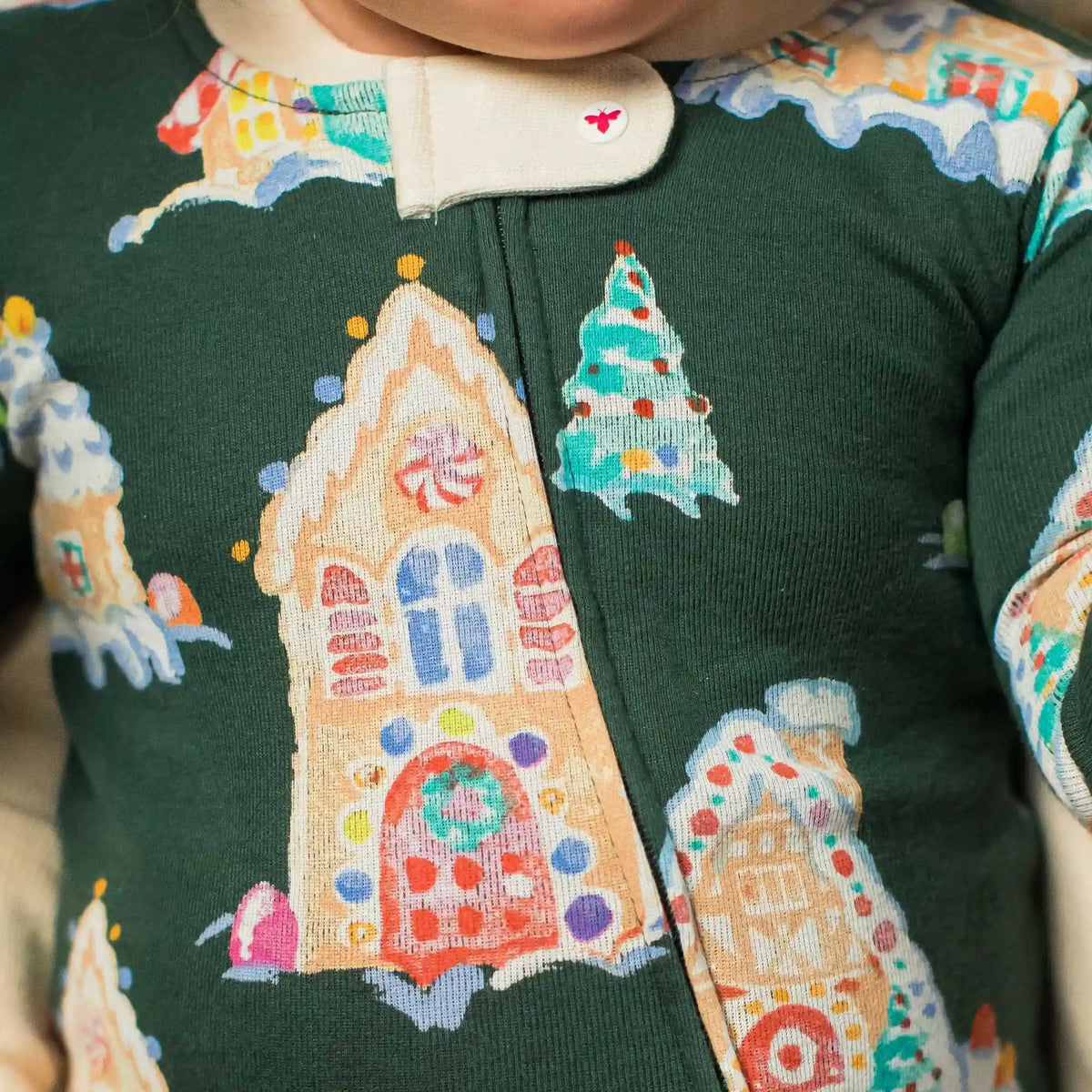 Gingerbread Houses Family Matching Organic Cotton Sleeper