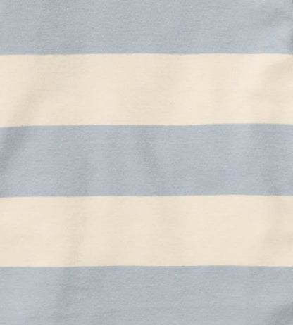 Rugby Stripe Organic Cotton Sleeper - Quarry