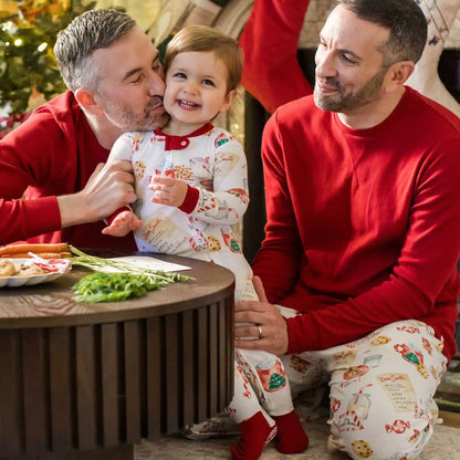 Cookies For Santa Family Matching Organic Cotton Sleeper Footed