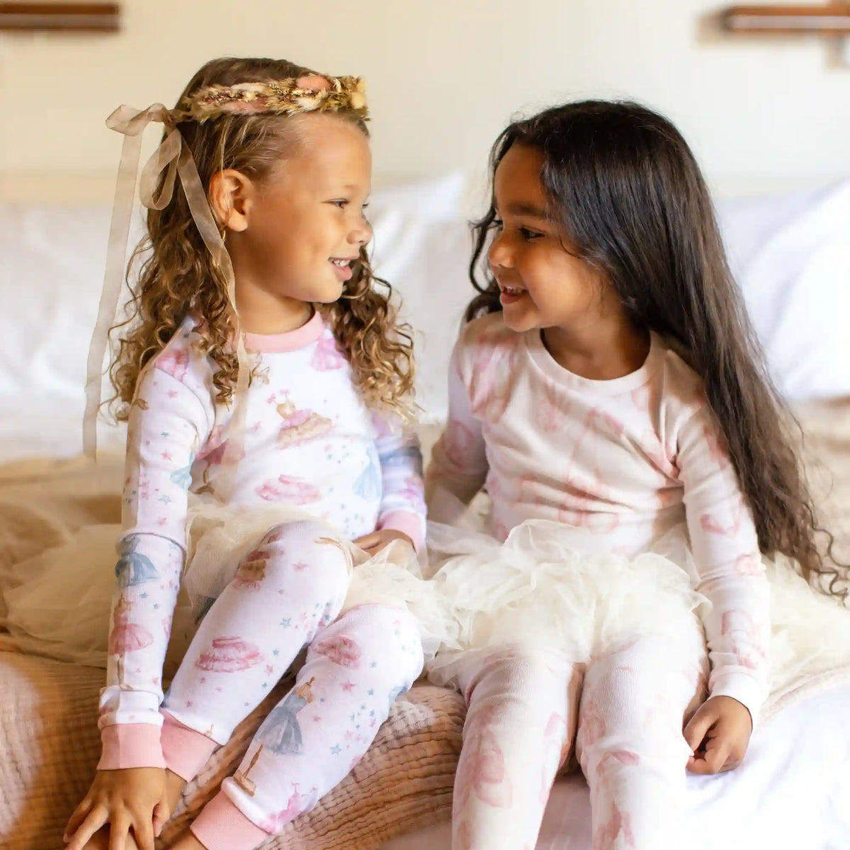 Ballet Slippers Organic Cotton Two-Piece Pajamas