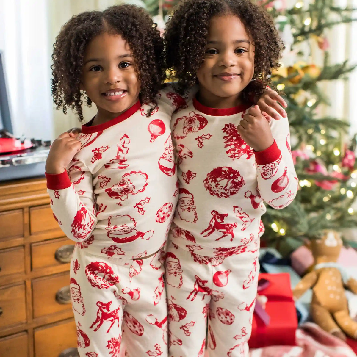 Nostalgic Christmas Family Matching Organic Cotton Women's PJ Set